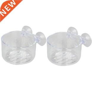 2Pcs Aquarium Cone Red Worm Feeder Fish Feeding Cup