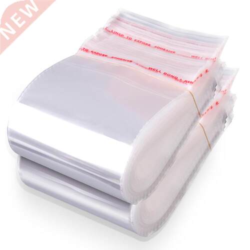 100pcs Transparent Plastic Bags Self Adhesive Sealed Bag For