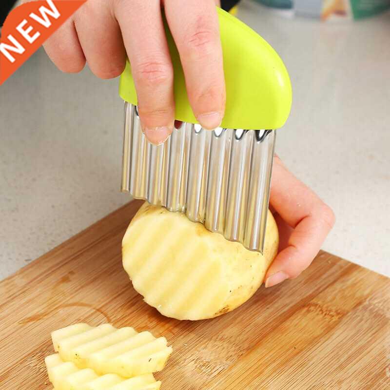 Wavy Onion Potato Slice Crinkle French Fries Salad Corrugate