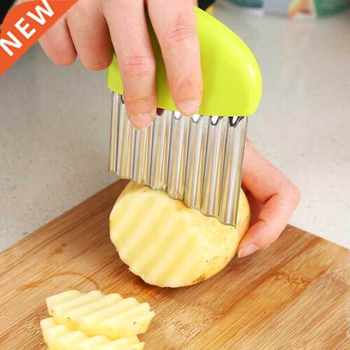 Wavy Onion Potato Slice Crinkle French Fries Salad Corrugate