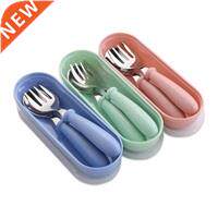 Baby Spoons Forks Tablewe Set With Storage Box,For