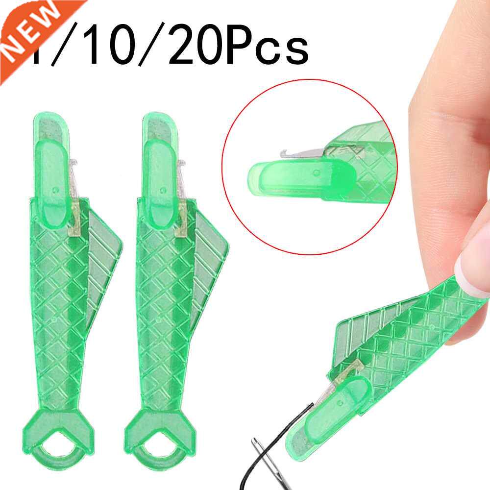 Mini Sewing Machine Needle Threader With Hook Plastic Needle