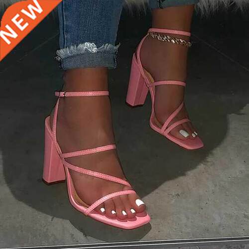 Pink New Summer Sandals Comfortable and Versatile Open-toe H