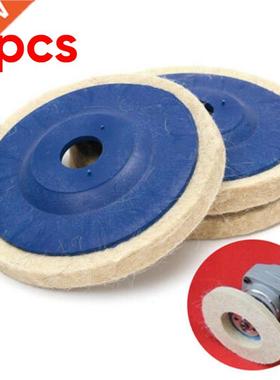3pcs 100mm 4Inch Wool Buffing Wheel Felt Polishing Disc Pads