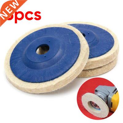 3pcs 100mm 4Inch Wool Buffing Wheel Felt Polishing Disc Pads