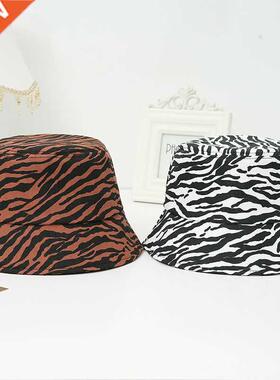 2021 New Fashion Summer Black White Zebra Striped Print Buck