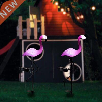 Pack Solar Flamingo Stake Light Lantern Solar Powered