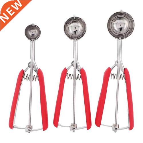 Stainless Steel Kitchen Fruit Ice Cream Scoop Set,Cookies Sp