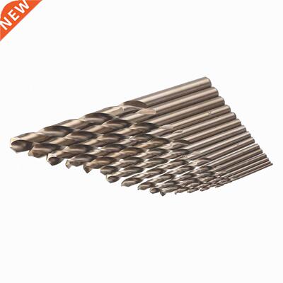 15pcs Cobalt Twist Drill Bits 1.5-10mm Straight Shank Drill