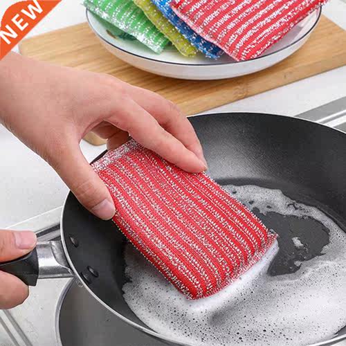 4pcs Home Towel Bathroom Reusable Kitchen Non Scratch Dish