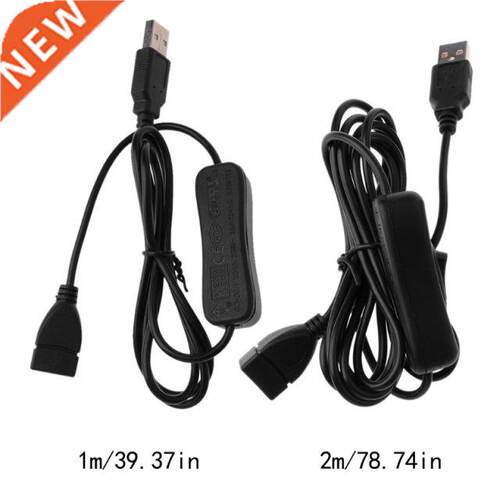 USB Extension Cable ON OFF Switch for PC USB Fan LED Lamp Ch