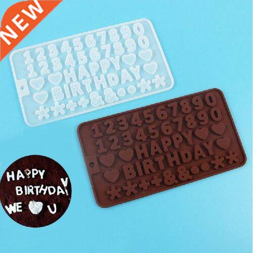 1Pcs Reusable English Alphabet Biscuit Chocolate Mold Easy