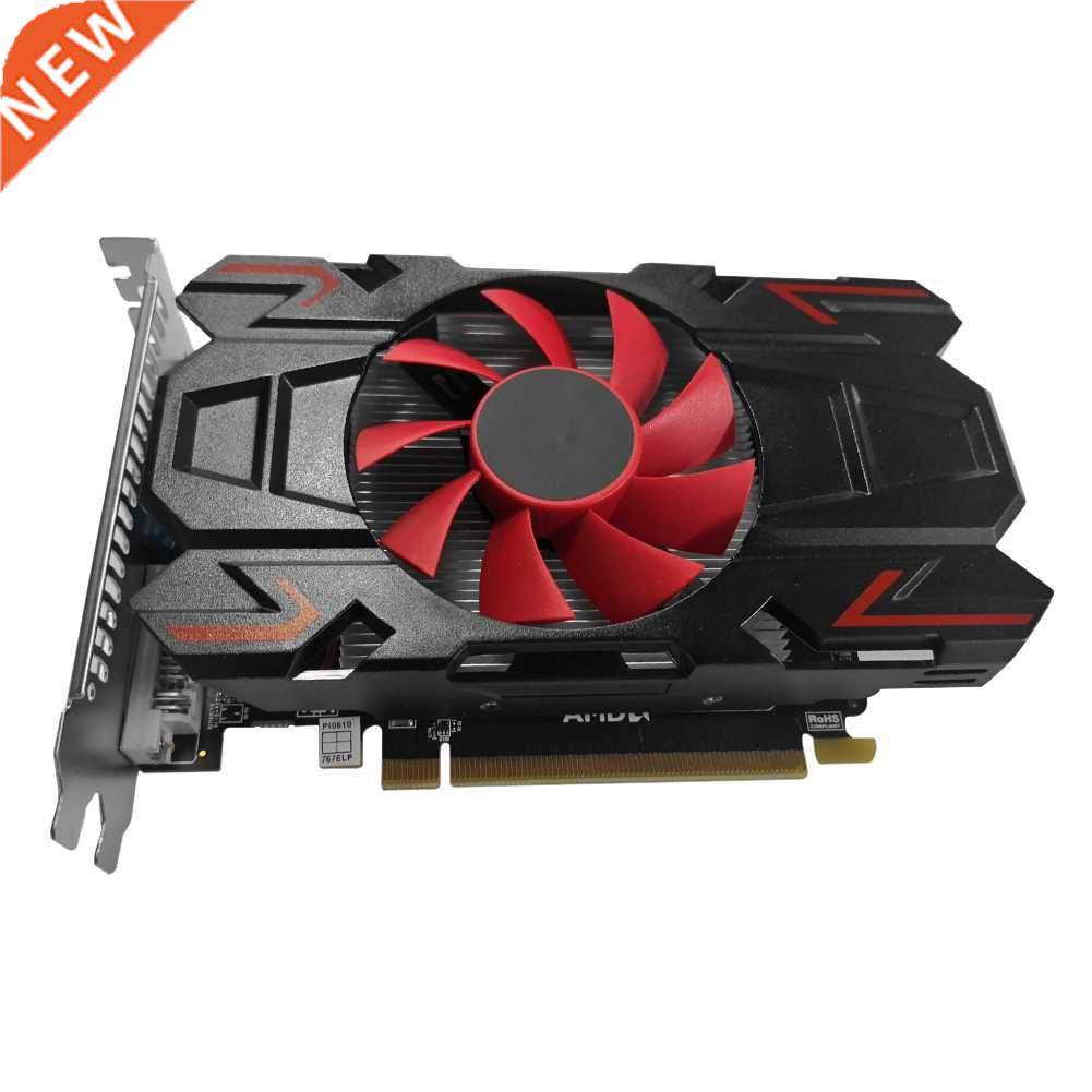 computer graphic card with red cooling fan ati7670 1gb ddr5