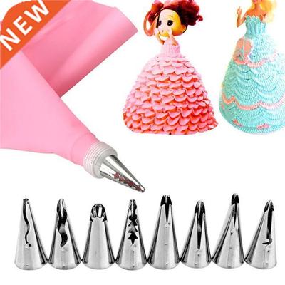 10pcs/set Wedding Cake Decorating Icing Stainless Steel Russ