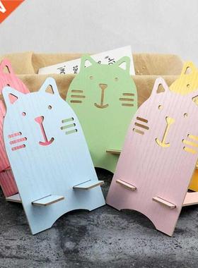 10pcs Portable Wood Mobile Phone Cellphone Holder Desktop Mo