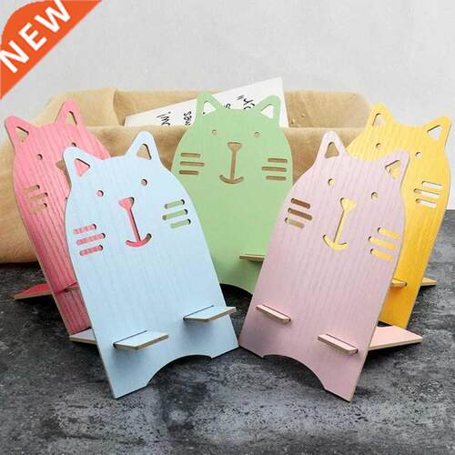 10pcs Portable Wood Mobile Phone Cellphone Holder Desktop Mo