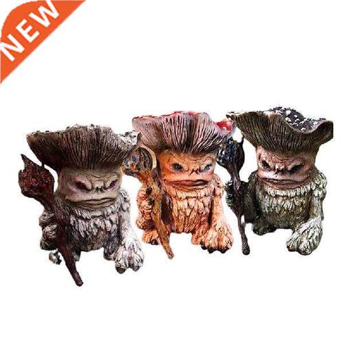 Fairy Mushroom Monster Elf Wizard Resin Crafts Desk Garden