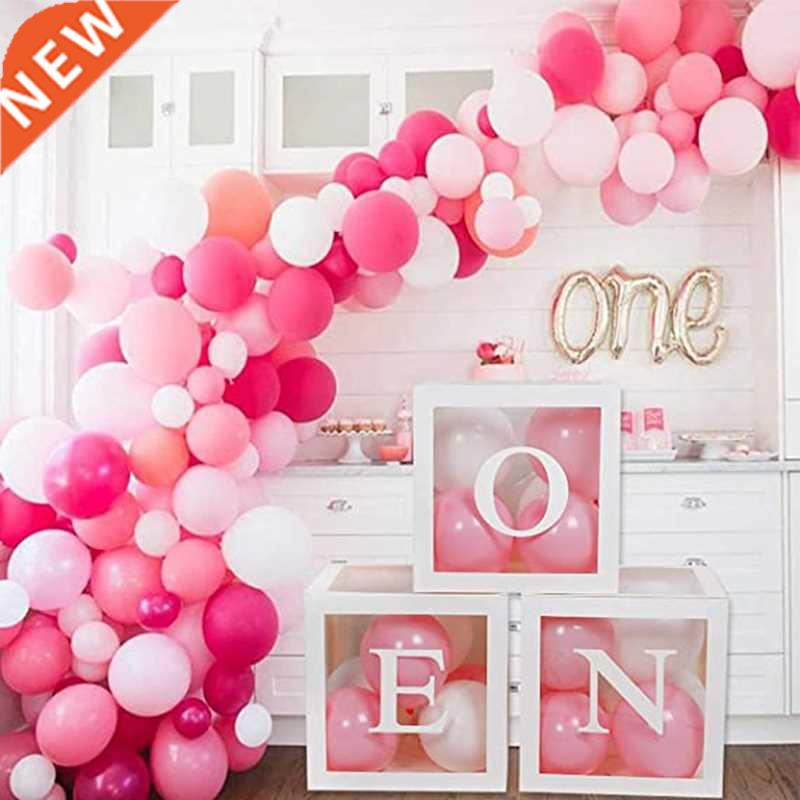 First Birthday Balloon Boxes For Party Decorations 1st Birth