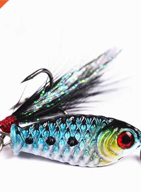 1Pcs Rotating Metal VIB Vibration Bait Spinner Spoon Fishing