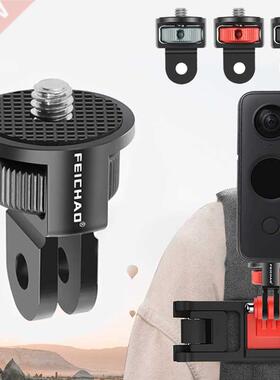 Aluminum Alloy 1/4 inch Screw Tripod Adapter 60Rotating Mou