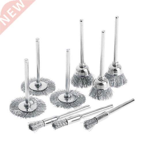 9pcs Steel brush Wire wheel Brushes Die Grinder Rotary Tool