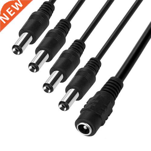 1:4 DC Power Splitter Cable Cord 1 Female to 4 Male 5.5x2.1m