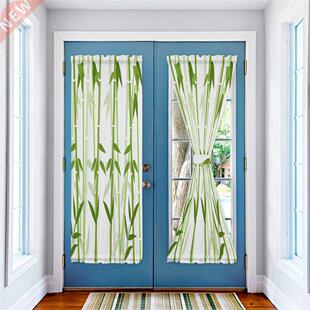 Bamboo Illustration Simple Blinds Curtains for Living Room