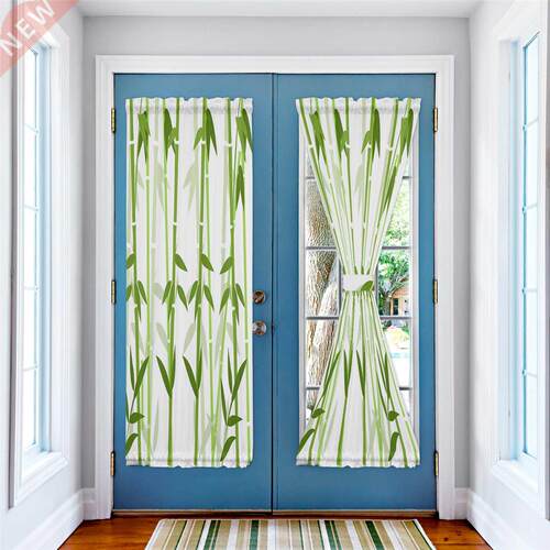 Bamboo Illustration Simple Blinds Curtains for Living Room