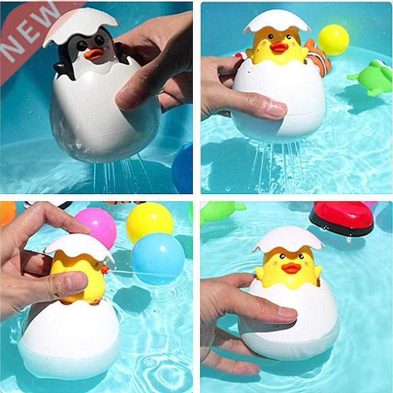 Baby Bathing Toy Children	s Penguin Egg Water Spray S