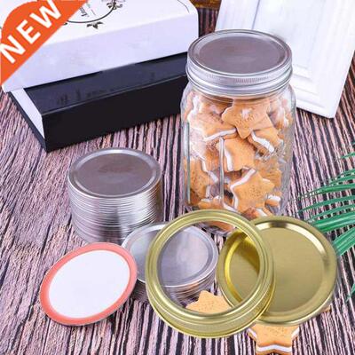 24pcs 70mm Split-Type Jars Lids Silicone Seals Rings Storage