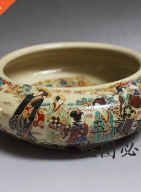 Jingdezhen Ceramics Ming-Qing Period Enamel Maid