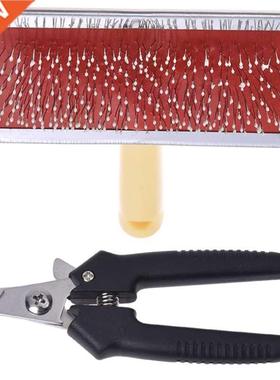 Pet Dog Cat Sheddng Groomng Ant-Statc Har Fur Brush Nee