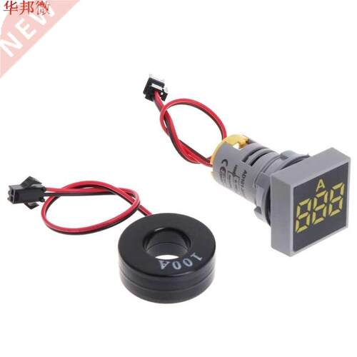 22MM 0-100A Digital Ammeter Current Meter Indicator Led Lamp