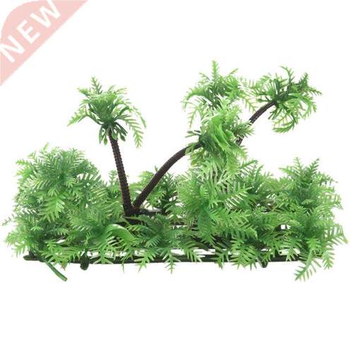 .9 inch Height Artificial Coconut Palm Plant for Aquarium F