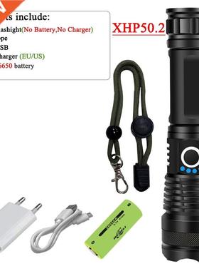 xhp100 High power led flashlight rechargeable 18650 26650 ba