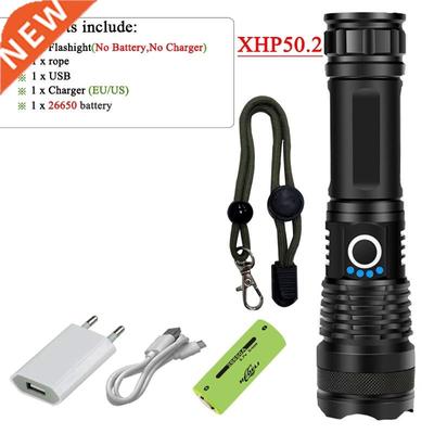 xhp100 High power led flashlight rechargeable 18650 26650 ba