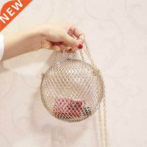 Gold Metal Clutch Bag Luxury Handbags Women Bags Designer R