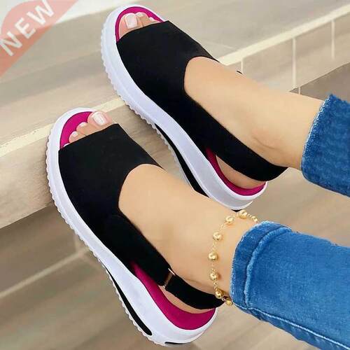 Women Shoes Summer new Breathable Wedges Sneakers Shoes Wome