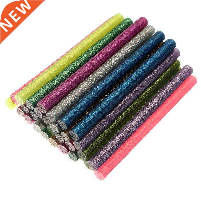 30Pcs/set Colored Hot Melt Glue Sticks 7mm Adhesive Assorted
