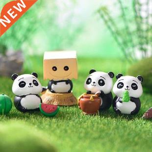 Micro Figurines Set DIY 6Pcs Garden Landscape Resin Home