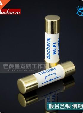 1pcs Gold-plated Aucharm fuse tube hifi fever grade silver f