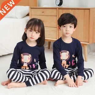 Kids Pajamas 2021 Autumn Girls Boys Sleepwear Nightwear Baby