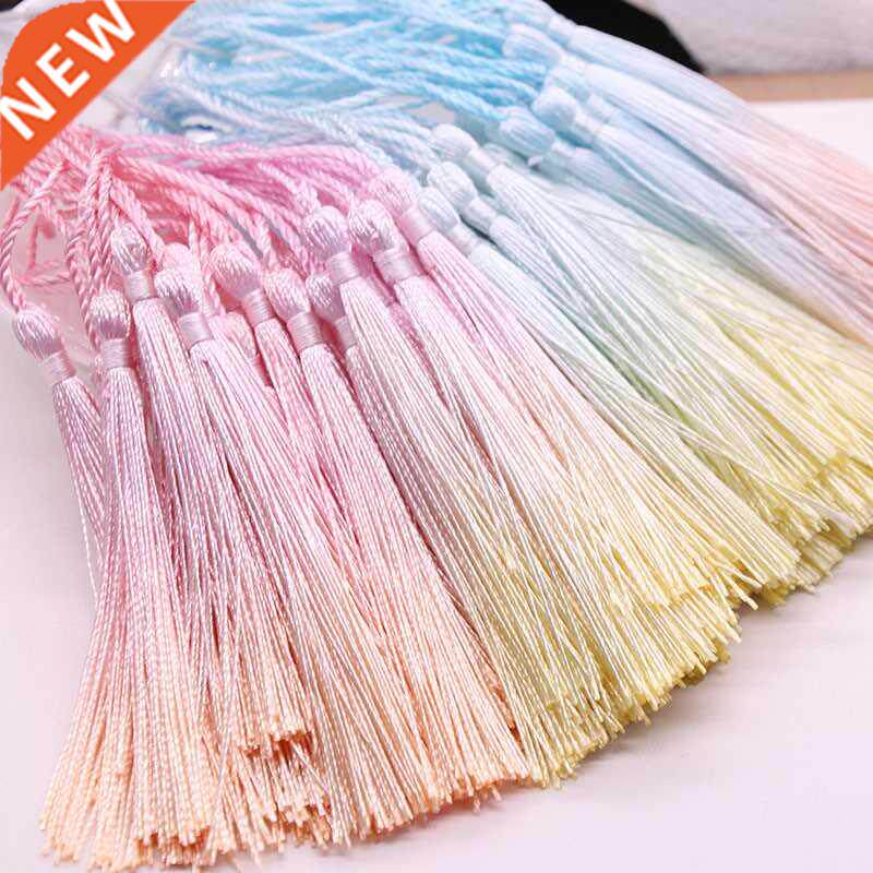 New Gradient 1cm Tassels For Crafts Polyester Silk Tassel F