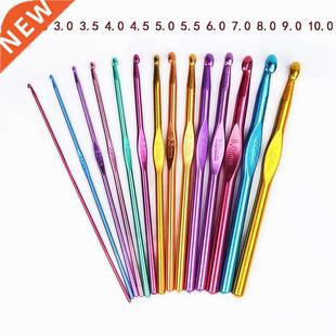 2-10mm Aluminum Knitting Needles Metal Crochet Set Hook Weav