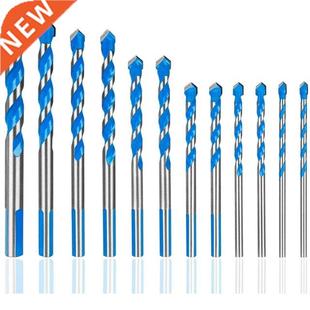 12 Pcs Masonry Drill Bits Set m to 12mm Carbide Twist Tips f