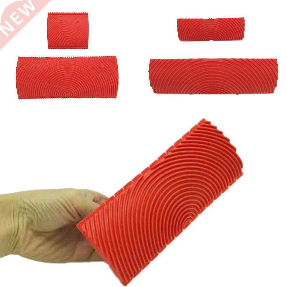 Home wall painting rubber ribbed diatom mud scraper roller p