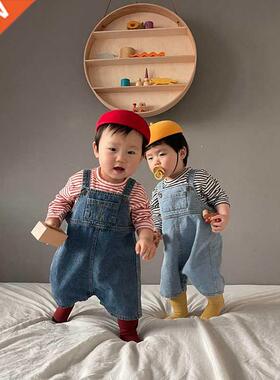 MILANCEL 2022 New Baby Overalls Toddler Girls Denim Jumpsuit