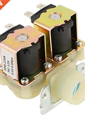 DN20 G3/4 DC 12V Dual Head Electric Water Inlet Solenoid Val
