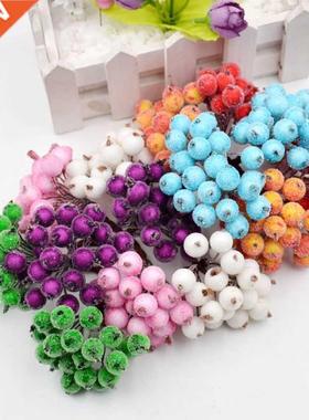 40heads Artificial Fruit Glass Berries Stamen Cheap Fake Flo