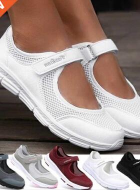 Women Sneakers Fashion Breathable Mesh Casual Flats Shoes Wo